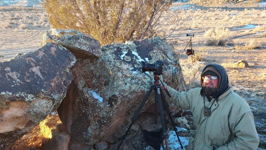 Shooting on location winter solstice sunrise