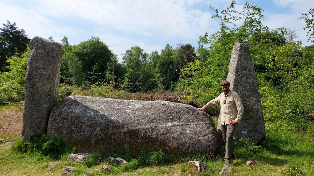 Cothiemuir Wood Recumbent Stone circle, Aberdeenshire, Scotland